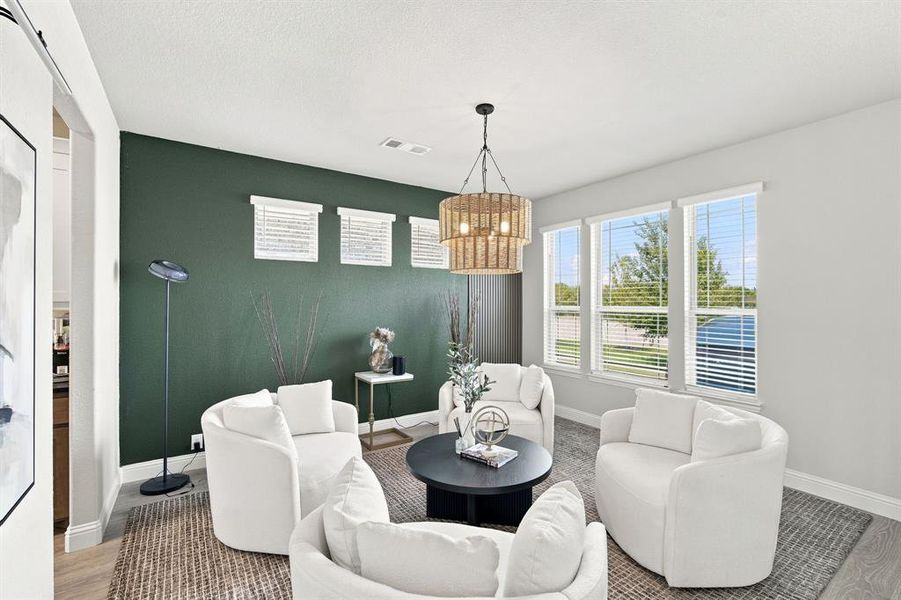 Furnished interior view inside a new home in , Midlothian (Image 5). Furnished interior view inside a new home in , Midlothian (Image 5).