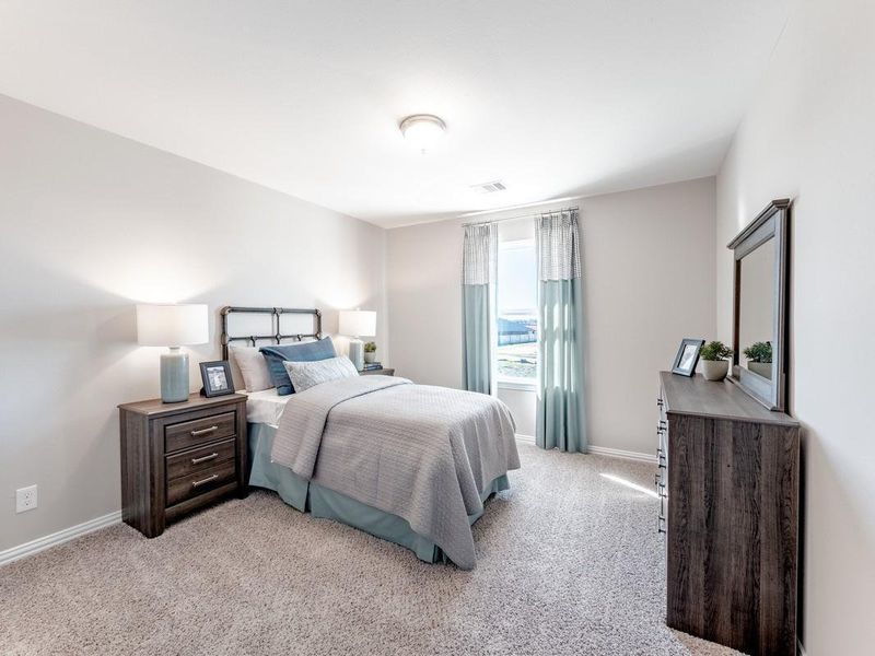 Furnished interior view inside a new home in Massey Oaks, Pearland (Image 17).