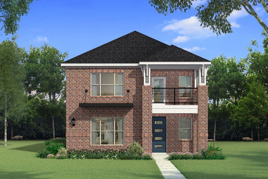 Representative exterior photo of a completed home built from the Pecos by Mattamy Homes in Bayside, Rowlett, TX (Image 6). Representative exterior photo of a completed home built from the Pecos by Mattamy Homes in Bayside, Rowlett, TX (Image 6).