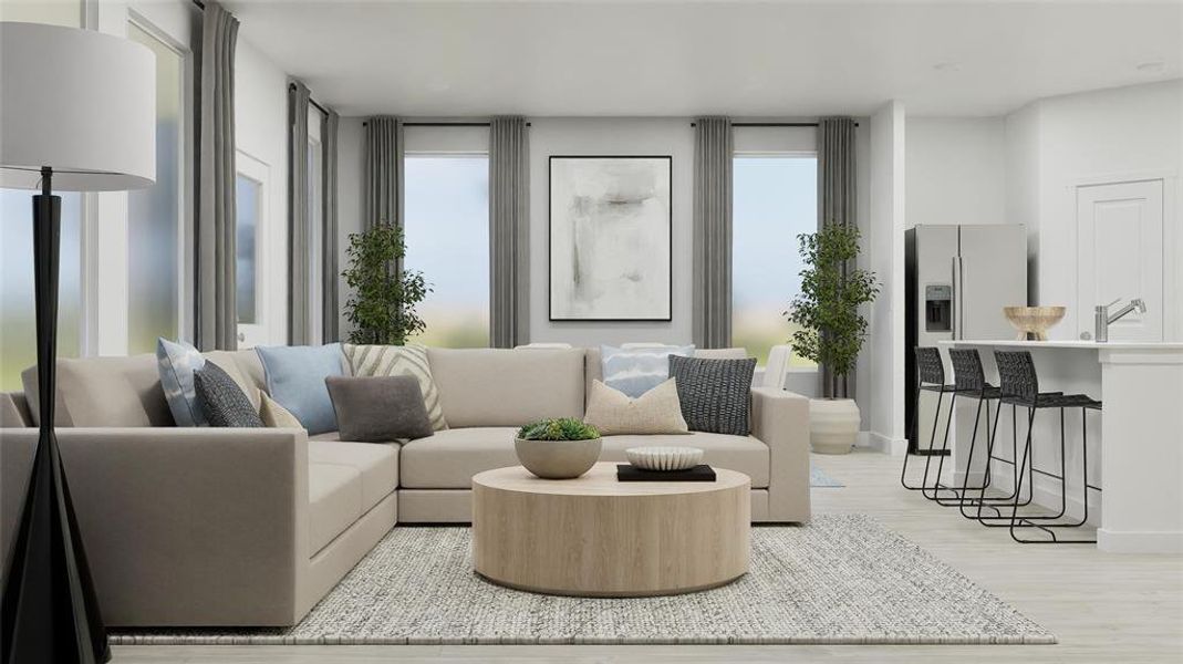 Furnished interior view inside a new home in , Pilot Point (Image 23).