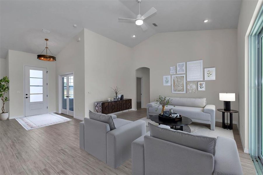 Furnished interior view inside a new home in , Ocala (Image 12).