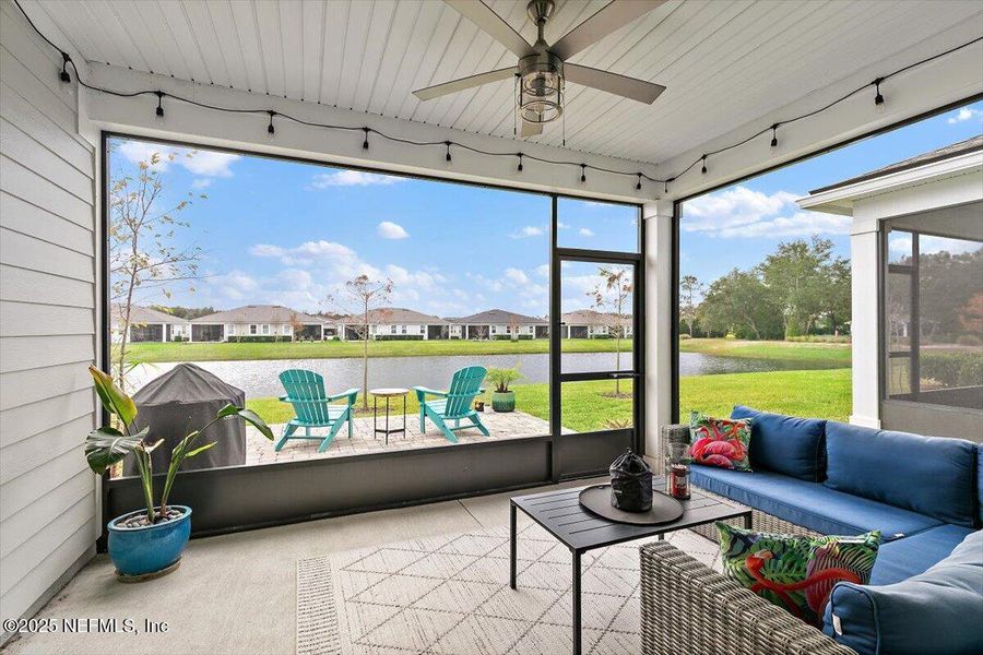 Exterior details and patio area of a home in RiverTown - WaterSong, St. Johns (Image 22).