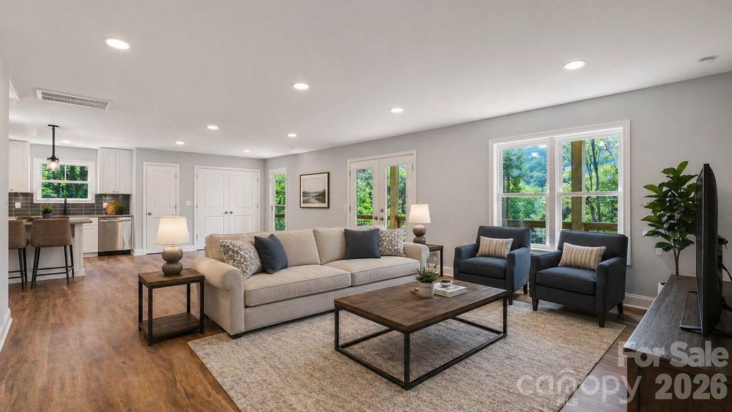 Furnished interior view inside a new home in , Maggie Valley (Image 3).