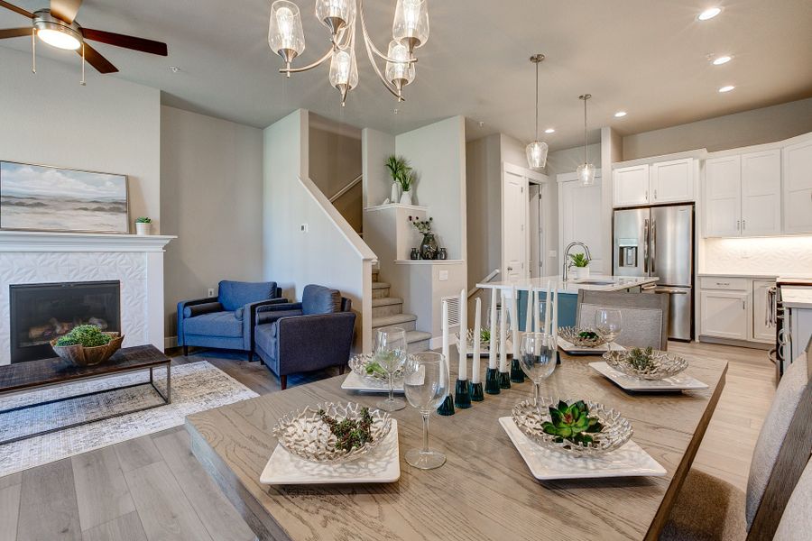 Representative furnished interior of a home built from the The Barrington 2 by Landmark Homes in Highlands at Fox Hill, Longmont (Image 11). Representative furnished interior of a home built from the The Barrington 2 by Landmark Homes in Highlands at Fox Hill, Longmont (Image 11).