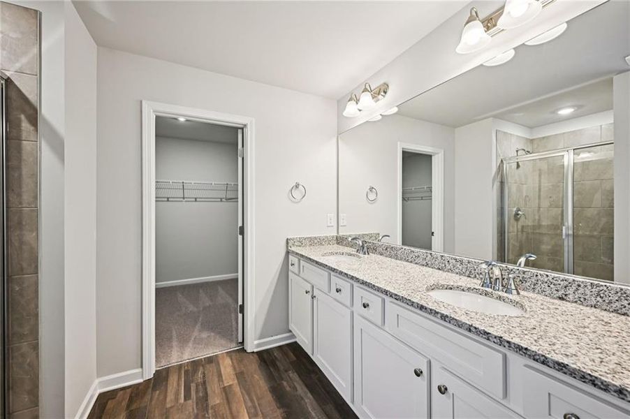 Furnished interior view inside a new home in The Hills at Cedar Creek, Winder (Image 33).