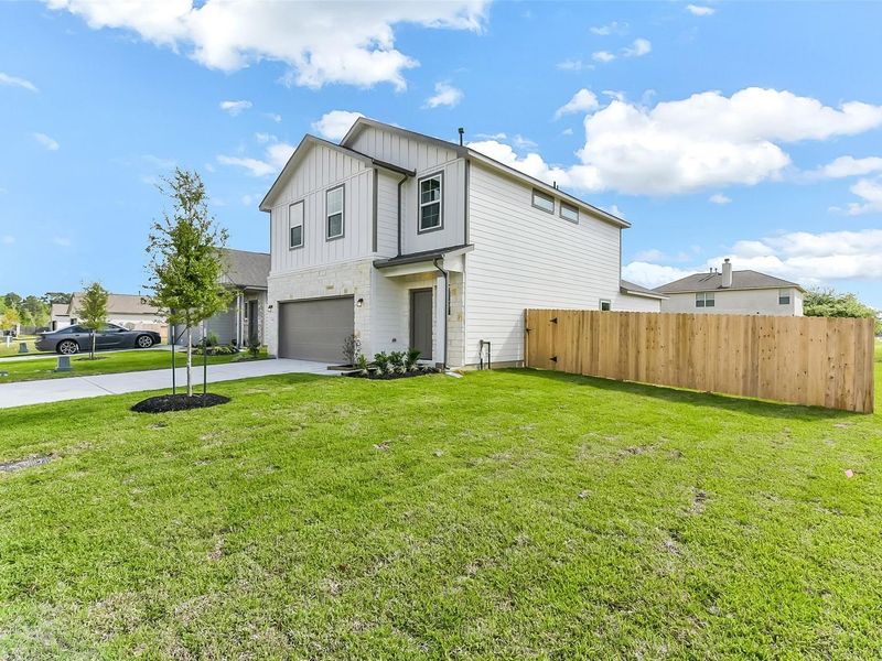 Exterior details and patio area of a home in The Villages at WestPointe, Dayton (Image 28).