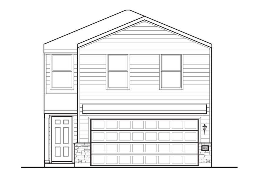 Remington Elevation B - Alt Roof Elevation