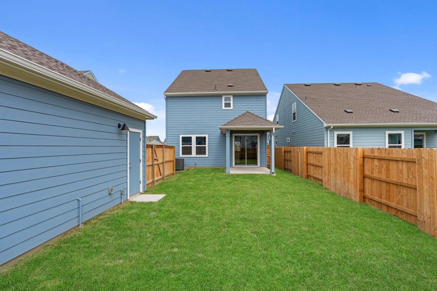 Rear of Home and Private Backyard Rear of Home and Private Backyard