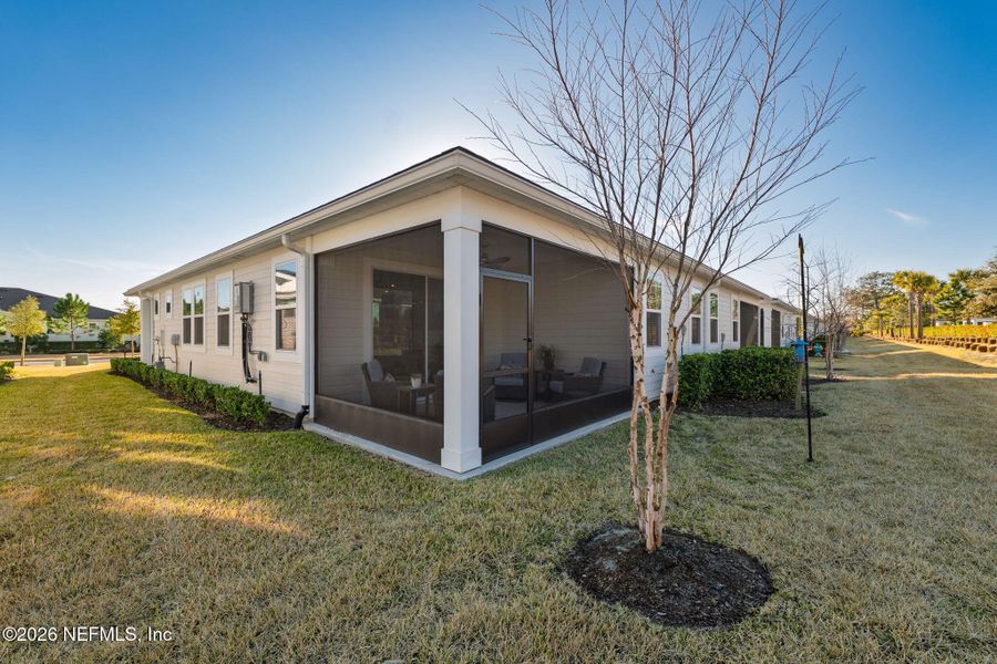 Exterior details and patio area of a home in , St. Johns (Image 26). Exterior details and patio area of a home in , St. Johns (Image 26).