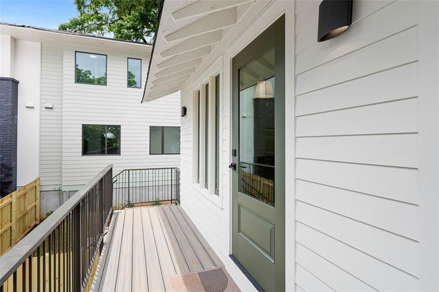 Exterior details and patio area of a home in , Atlanta (Image 26).