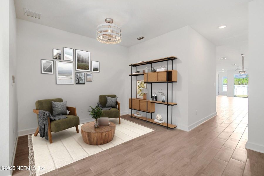 Furnished interior view inside a new home in Evergreen Island at Silverleaf - Classic, St. Augustine (Image 11).
