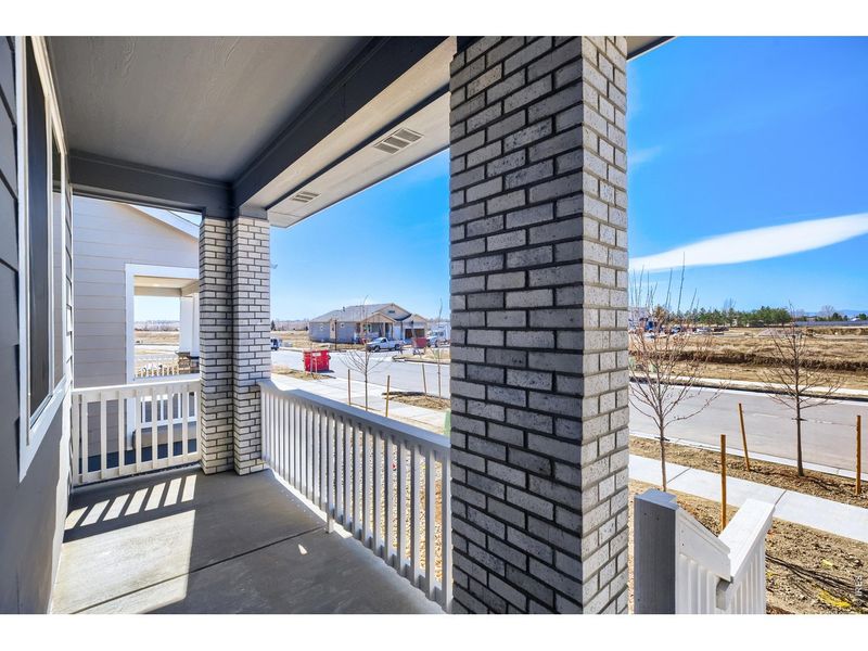 Exterior details and patio area of a home in Farmstead, Berthoud (Image 26).