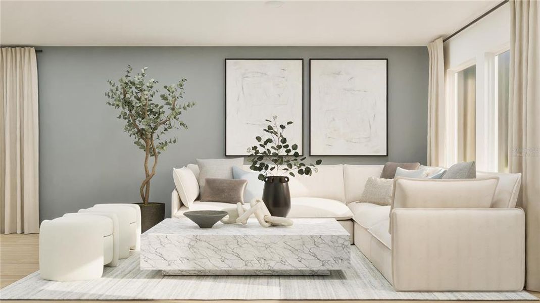 Furnished interior view inside a new home in Westview, Kissimmee (Image 6). Furnished interior view inside a new home in Westview, Kissimmee (Image 6).