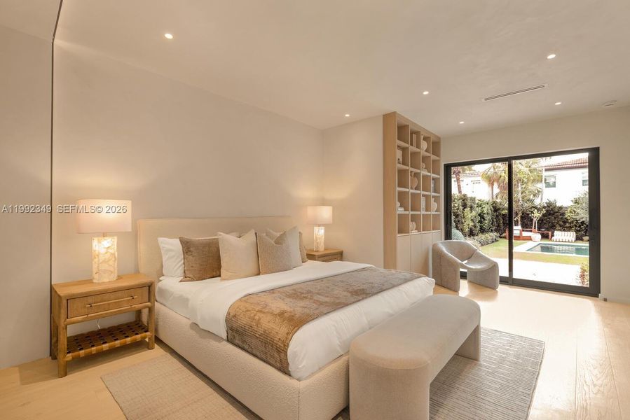 Furnished interior view inside a new home in , Miami Beach (Image 11). Furnished interior view inside a new home in , Miami Beach (Image 11).