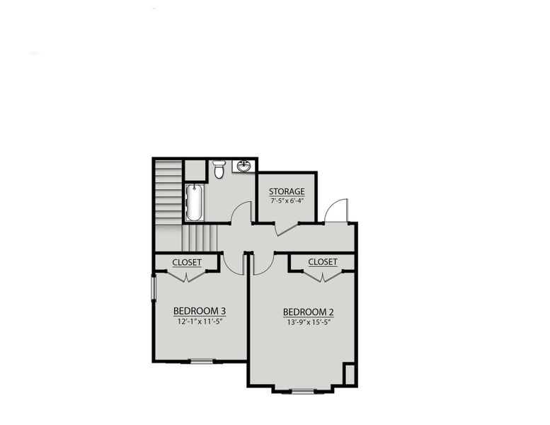 2D floor plan layout of this home in Saddlebrook, Murfreesboro, TN (Image 3). 2D floor plan layout of this home in Saddlebrook, Murfreesboro, TN (Image 3).