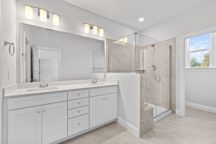 Representative furnished interior of a home built from the The Hemlock by RobuckHomes in Kennebec Crossing, Angier (Image 14).