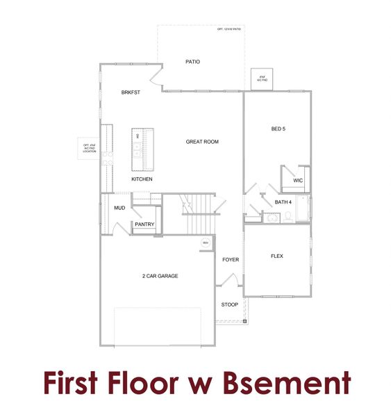 2D floor plan layout for the Cascade                                                                Primary Suite on Main by Chafin Communities in Greenefield, Cartersville, GA (Image 4).