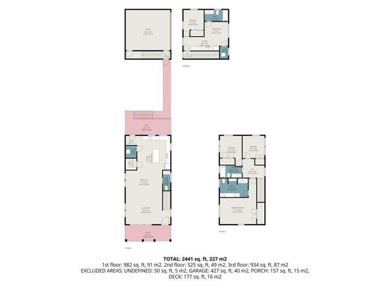 2D floor plan layout of this home in , Atlanta, GA (Image 7).