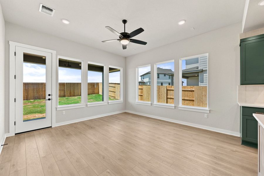 Spacious, unfurnished interior of a new home in Terrace Collection At Turner's Crossing, Buda (Image 22).