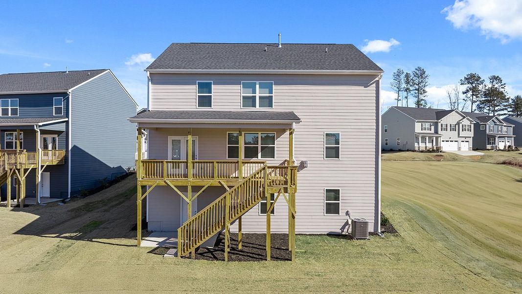 Exterior details and patio area of a home in Southwind Village, Evans (Image 3).
