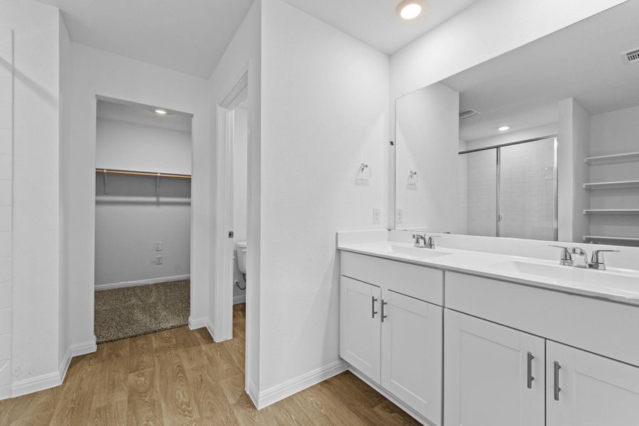 Furnished interior view inside a new home in Paramount, Kyle (Image 6). Furnished interior view inside a new home in Paramount, Kyle (Image 6).