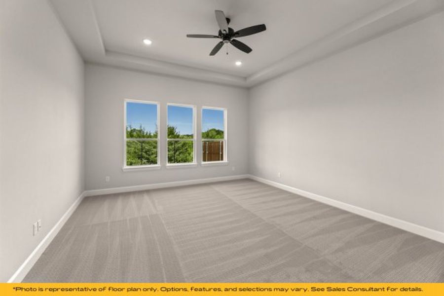 Representative unfurnished interior of a home built from the The Rio by Stonefield Homes in The Highlands, Rockwall (Image 34).