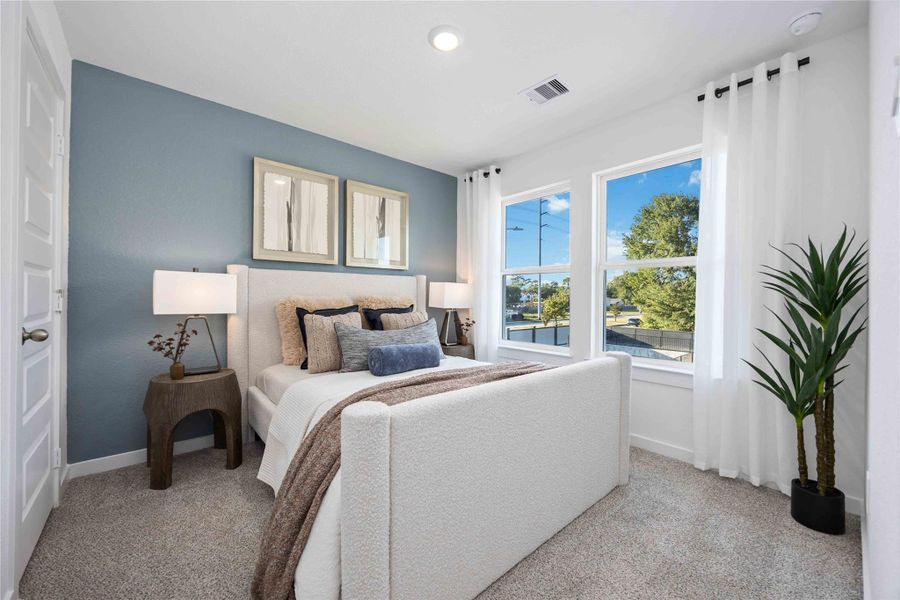Furnished interior view inside a new home in Wheatley Oaks, Houston (Image 18).