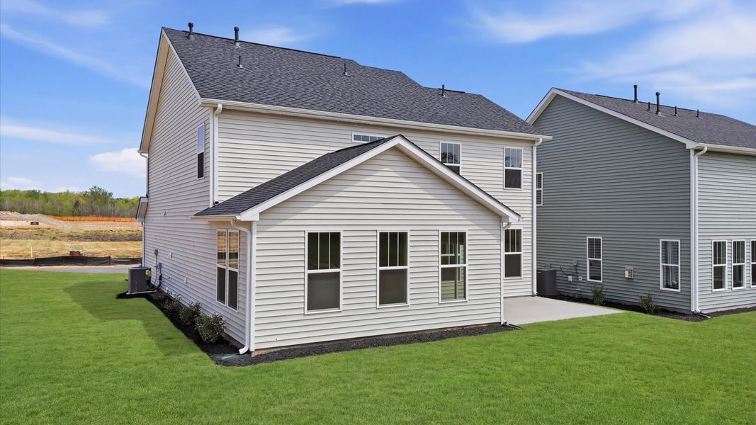 Exterior details and patio area of a home in Harrier Point, Woodruff (Image 4).