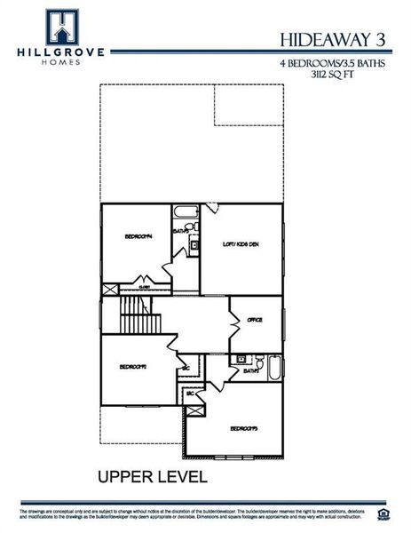 2D floor plan layout of this home in , Flowery Branch, GA (Image 7).