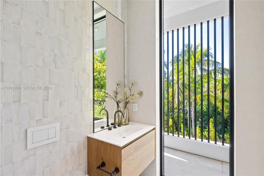 Exterior details and patio area of a home in , Miami Beach (Image 26).