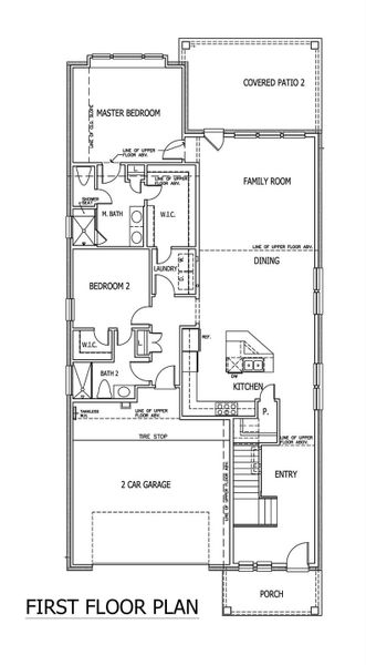 2D floor plan layout of this home in University Heights, Round Rock, TX (Image 4).