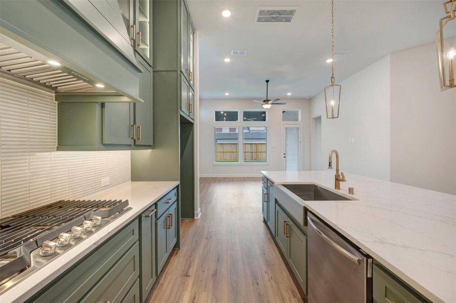 Furnished interior view inside a new home in Harvest Green - Reserve Collection, Richmond (Image 5).