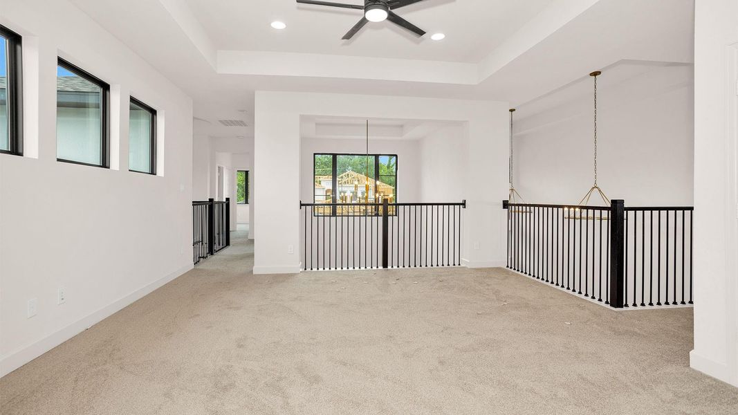 Spacious, unfurnished interior of a new home in Sienna, Missouri City (Image 11). Spacious, unfurnished interior of a new home in Sienna, Missouri City (Image 11).