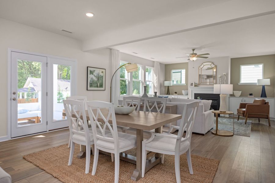 Representative furnished interior of a home built from the The Hickory II A by Davidson Homes LLC in Springvale South, Fuquay Varina (Image 14). Representative furnished interior of a home built from the The Hickory II A by Davidson Homes LLC in Springvale South, Fuquay Varina (Image 14).