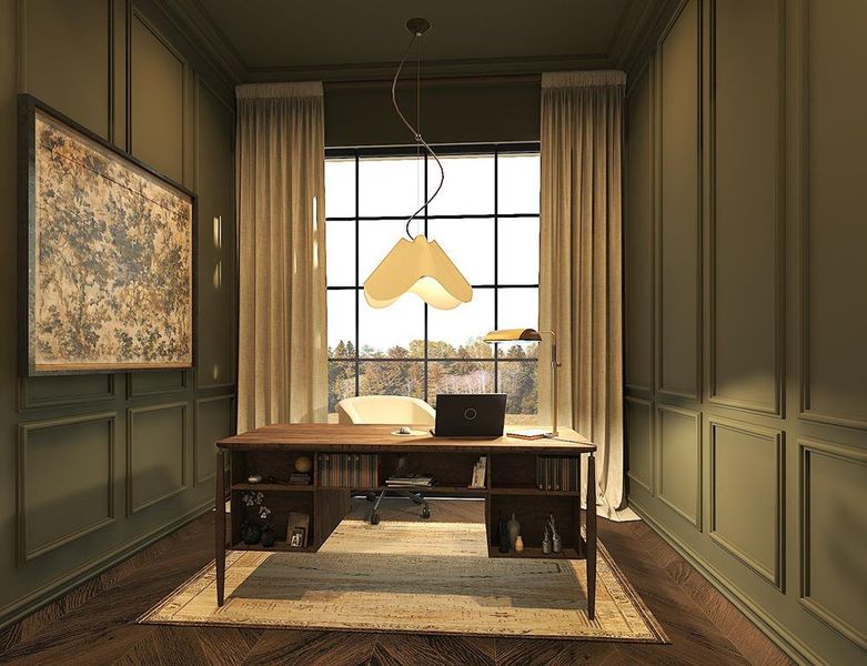 Furnished interior view inside a new home in , Dallas (Image 7).