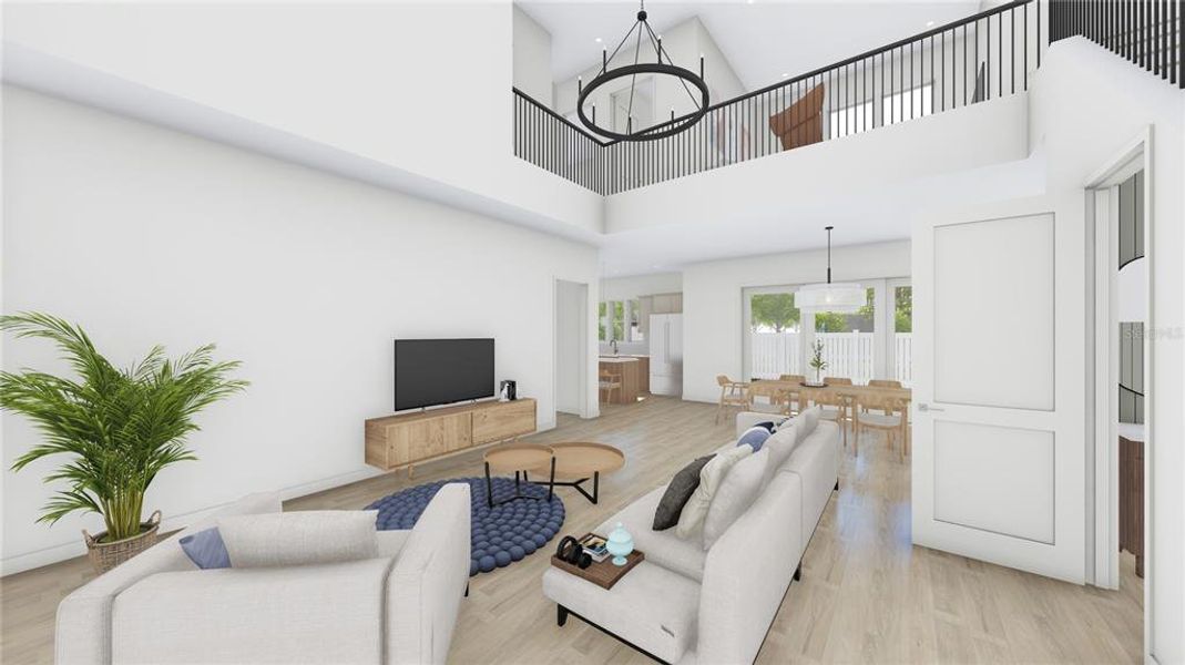 Furnished interior view inside a new home in , Tampa (Image 7).