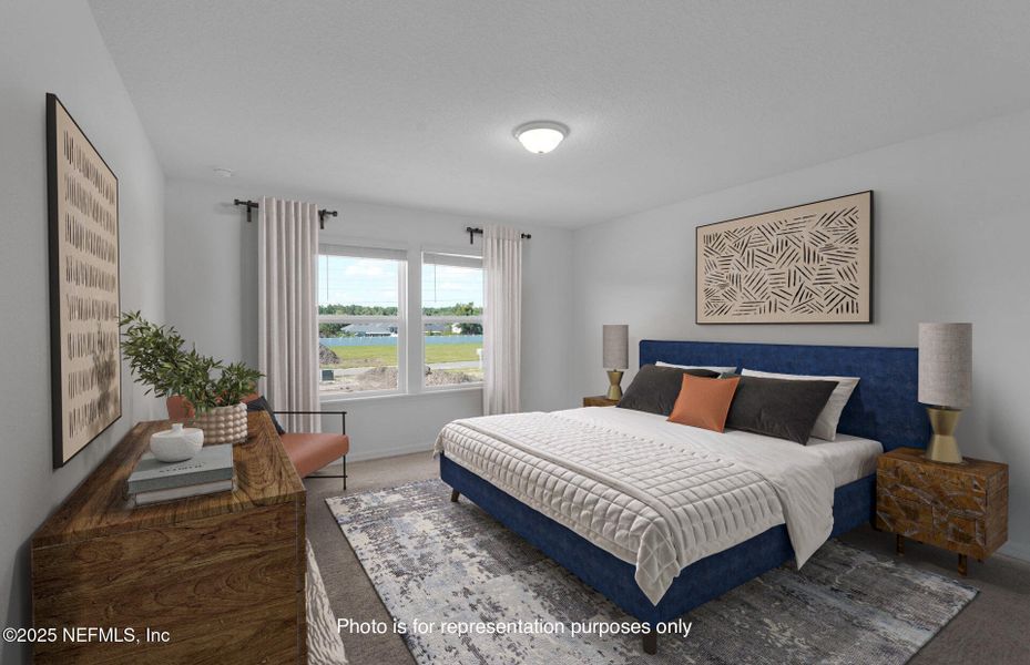 Furnished interior view inside a new home in Wells Landing, Jacksonville (Image 5).