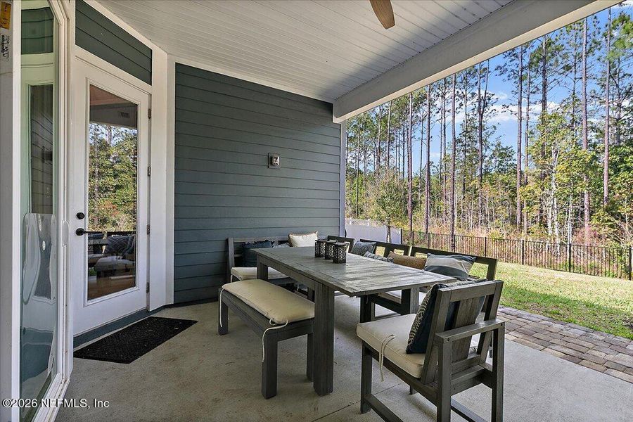 Exterior details and patio area of a home in , St. Augustine (Image 3). Exterior details and patio area of a home in , St. Augustine (Image 3).
