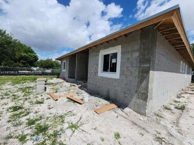 In-progress construction of a new home in , Miami Gardens, FL (Image 8).