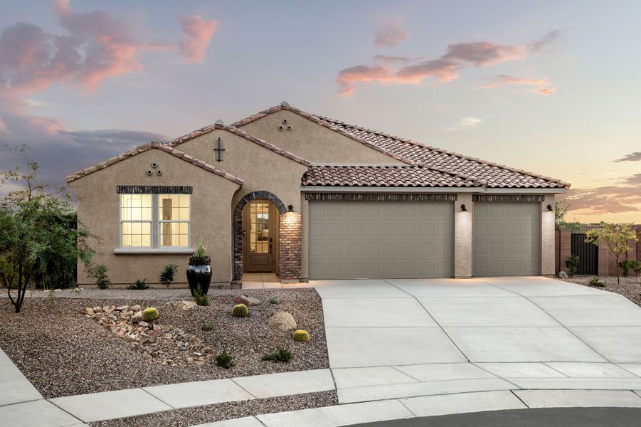 Representative exterior photo of a completed home built from the Crimson by Mattamy Homes in Covena Pointe, Tucson, AZ (Image 25).