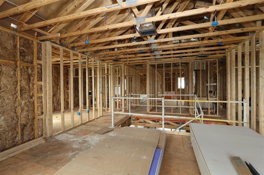 In-progress construction of a new home in Center Lake on the Park, St. Cloud, FL (Image 11).