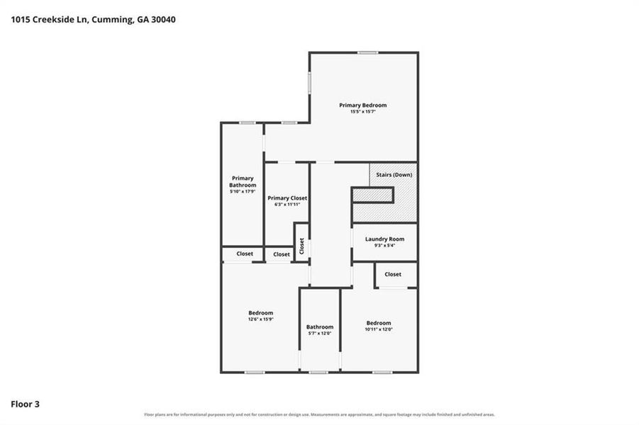 2D floor plan layout of this home in , Cumming, GA (Image 6). 2D floor plan layout of this home in , Cumming, GA (Image 6).