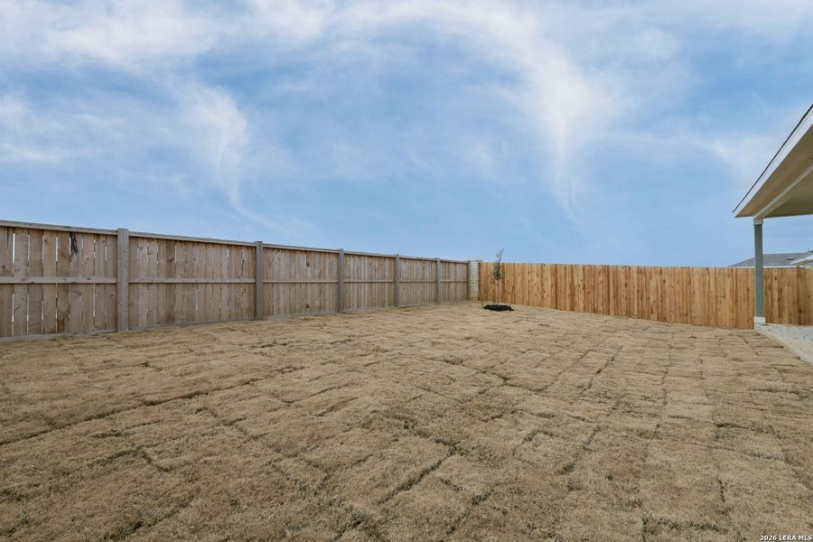 Exterior details and patio area of a home in The Wilder, Adkins (Image 3).