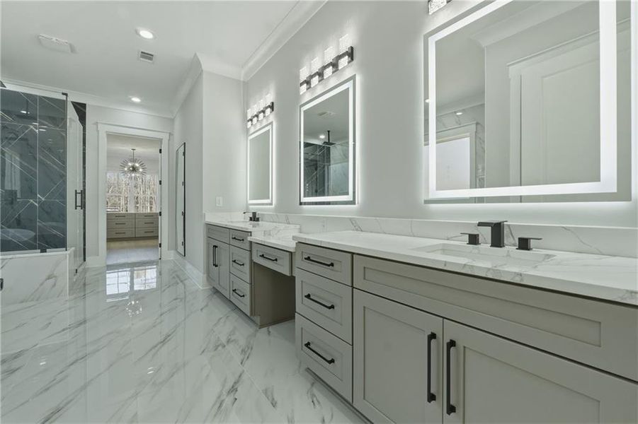 Furnished interior view inside a new home in , Lawrenceville (Image 8).