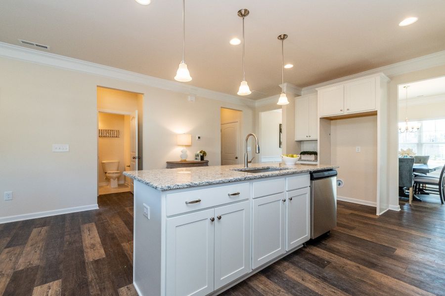Furnished interior view inside a new home in The Oaks, Clarksville (Image 8).