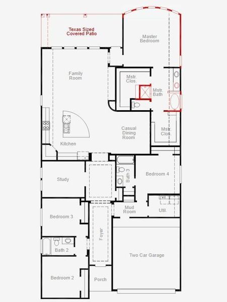 2D floor plan layout of this home in Escondido, Magnolia, TX (Image 4). 2D floor plan layout of this home in Escondido, Magnolia, TX (Image 4).