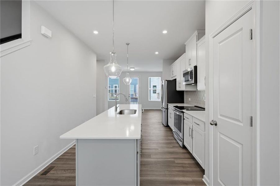 Furnished interior view inside a new home in , Atlanta (Image 11).