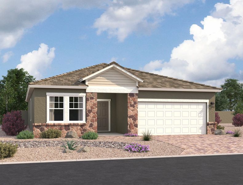 Representative exterior photo of a completed home built from the Kepler by Starlight Homes in The Trails, Phoenix, AZ (Image 7).