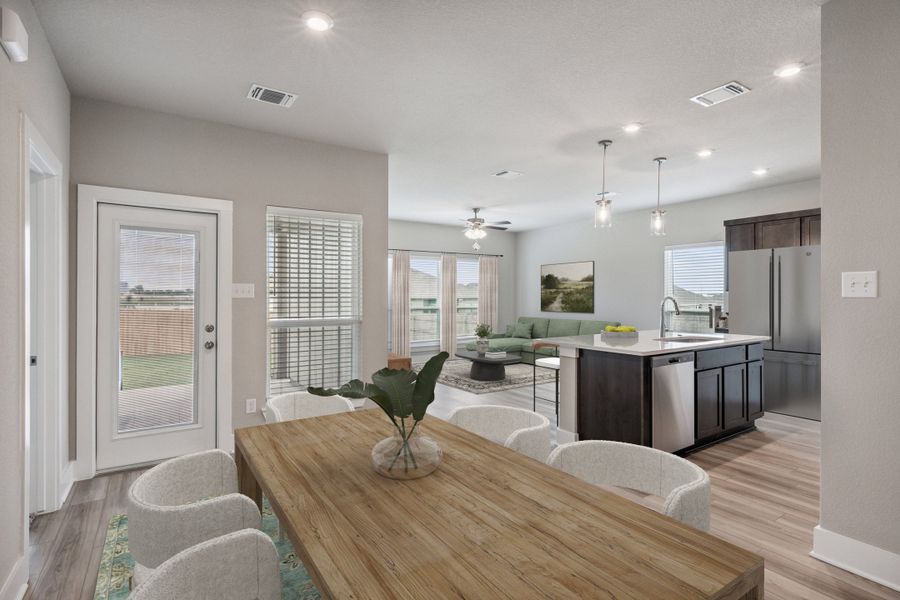 Representative furnished interior of a home built from the Blakely by Omega Builders in Hartrick Ranch, Temple (Image 7). Representative furnished interior of a home built from the Blakely by Omega Builders in Hartrick Ranch, Temple (Image 7).