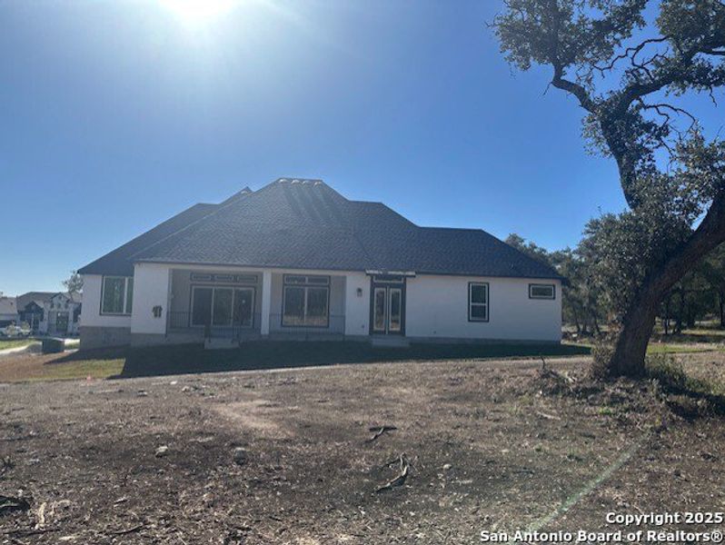 Exterior details and patio area of a home in Heimer Estates at Garden Ridge, San Antonio (Image 4).